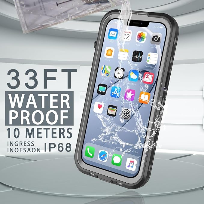 for iPhone 14 Case Waterproof, Full-Body Hard Case Built-in - Image 3