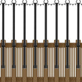 NUERPO 8 Pack String Light Poles, 5Ft Metal Poles by NUERPO