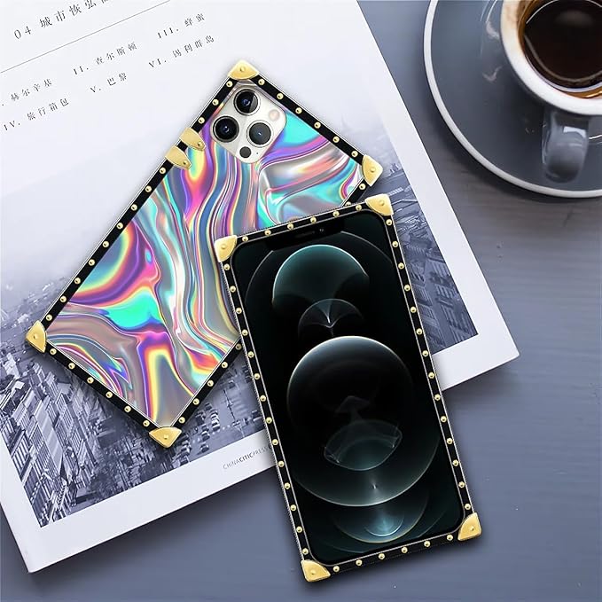 Compatible with iPhone 11 Pro Max Case, Holographic Abstract Iridescent - Image 6