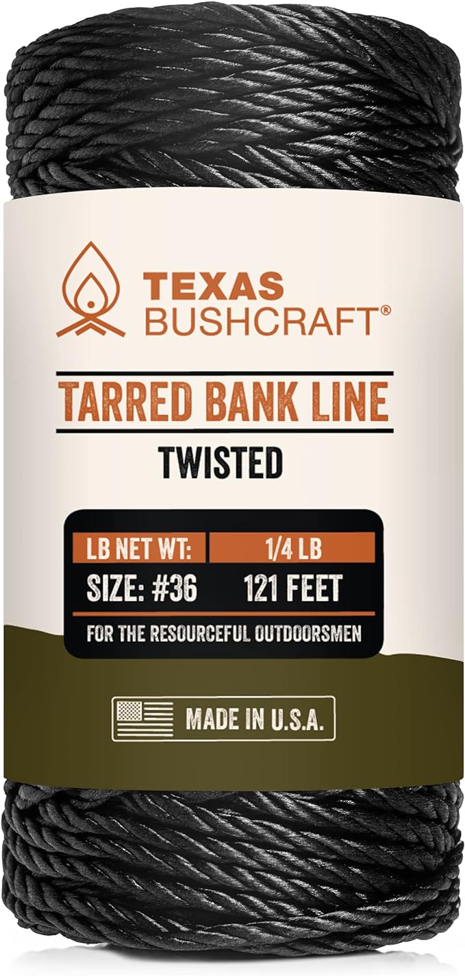Texas Bushcraft Tarred Bank Line Twine by TexasBushcraft