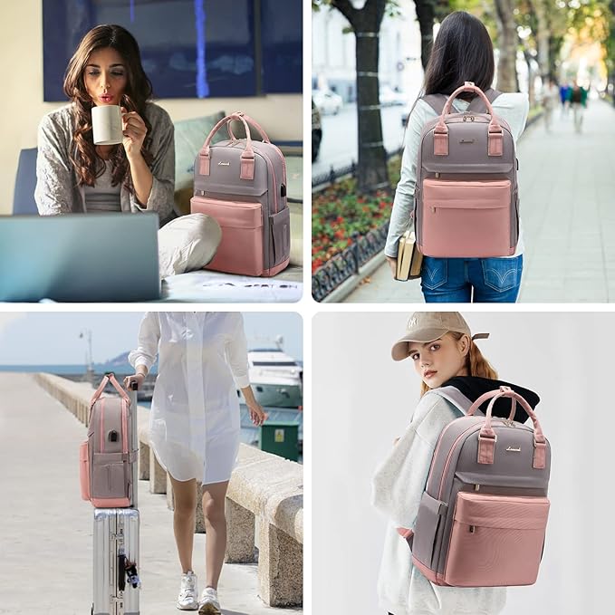 LOVEVOOK Laptop Backpack for Women 15.6 Inch Laptop Bag - Image 6