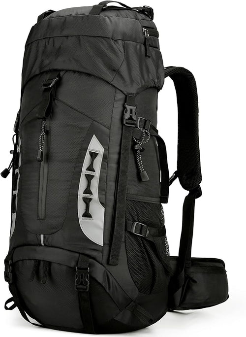 75L Hiking Backpack with Rain Cover Waterproof Camping Backpack Shoes Warehouse by W+WINTMING