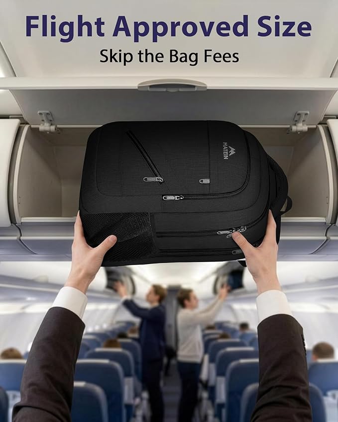MATEIN 18.4 Inch Laptop Backpack 50 L, Extra Large Anti Theft Carryon Backpack - Image 4