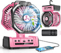 Dual Head Portable Rechargeable Fan 20000mAh Battery Powered Camping Fan by OnlyNewforYourLife