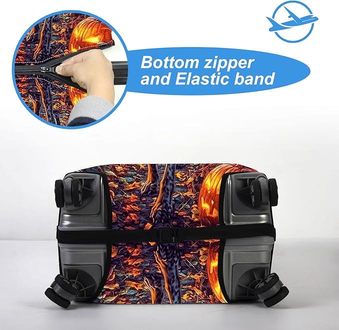 Luggage Cover Protector for 22-24 Inch Suitcases, TSA Approved Elastic Travel - Image 5