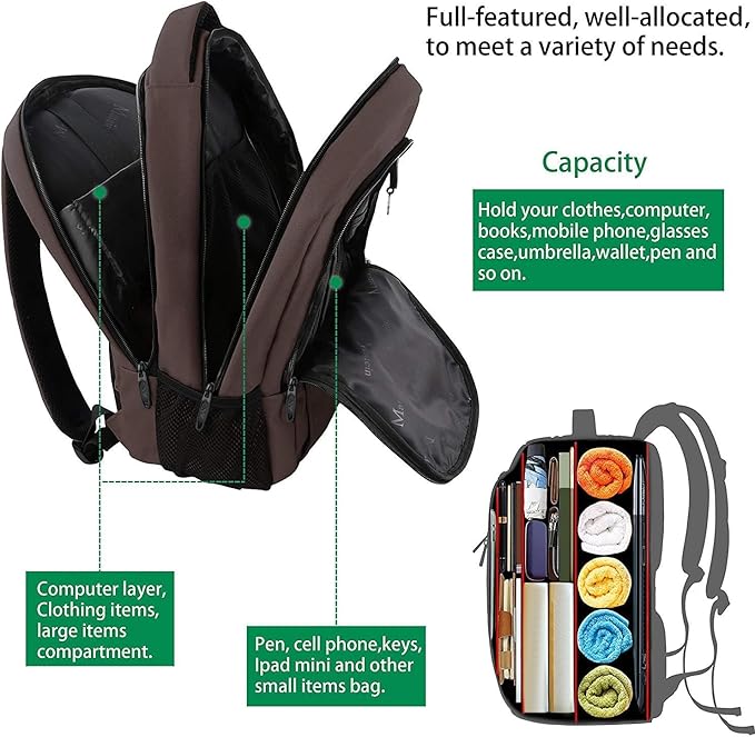 MATEIN 15.6 in Laptop Backpack, School Backpack - Image 8