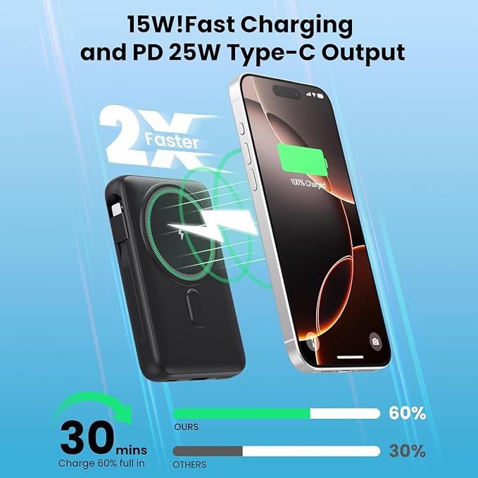 Magnetic Portable Charger for iPhone - Image 3