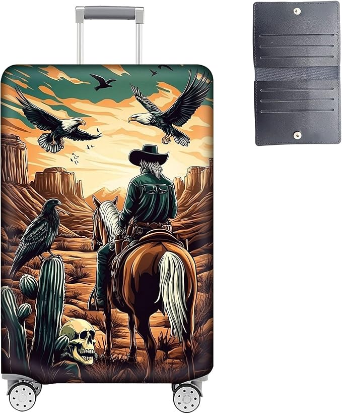 Luggage Cover Protector for 19-20 Inch Suitcases, TSA Approved Elastic Travel by Unknown