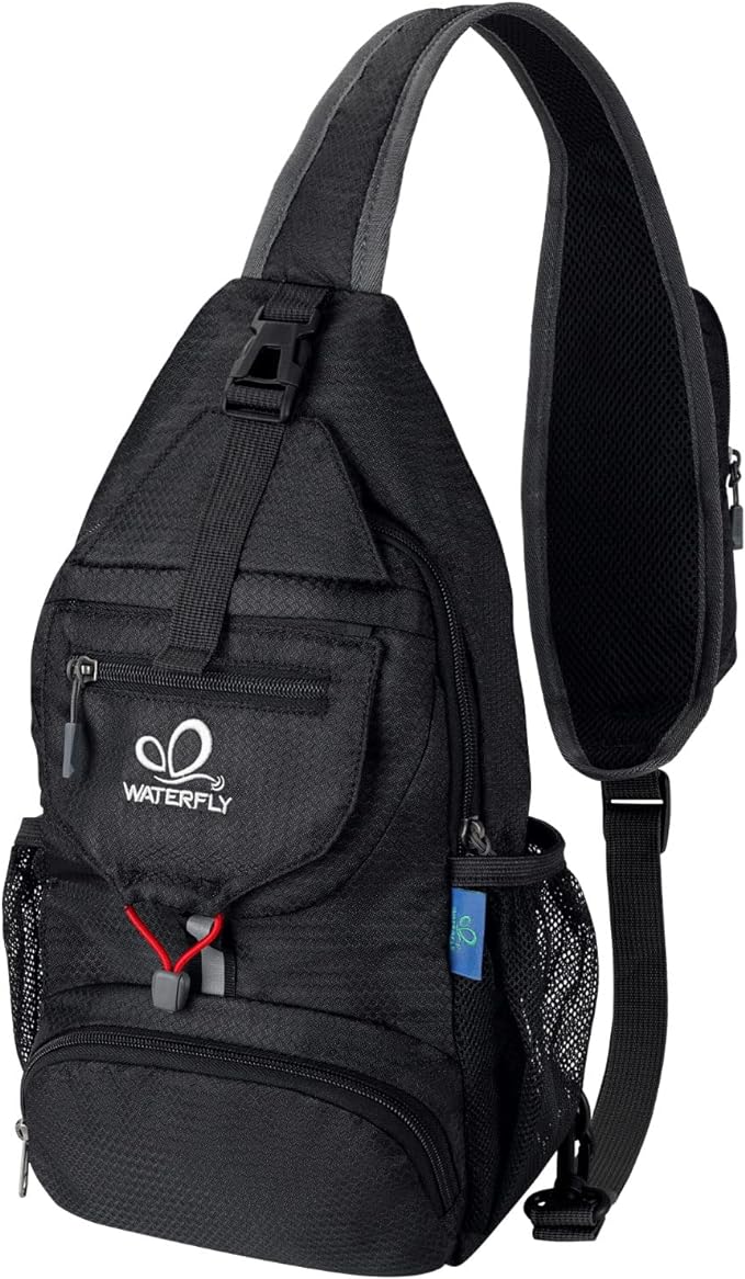 WATERFLY Packable Small Crossbody Sling Backpack Shoulder Chest Bag Daypack by Waterfly