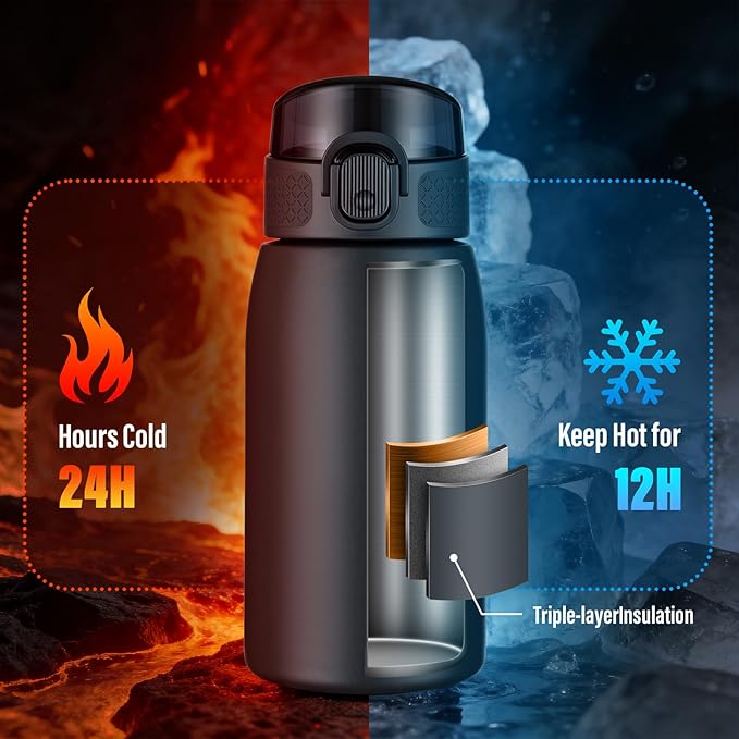 Insulated Water Bottle 12 oz - Image 3