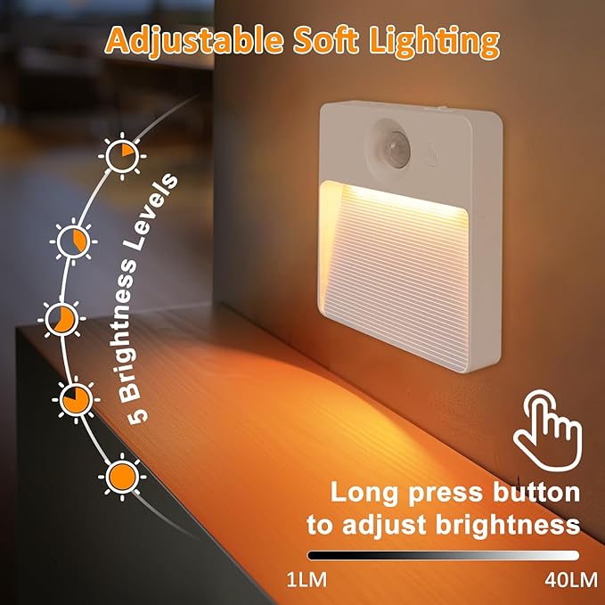 Guankai 16 Pack Rechargeable Motion Sensor Stair Light - Image 4