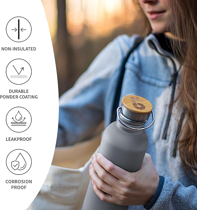 Bambaw 32 oz Non-insulated Stainless Steel Water Bottle - Image 3
