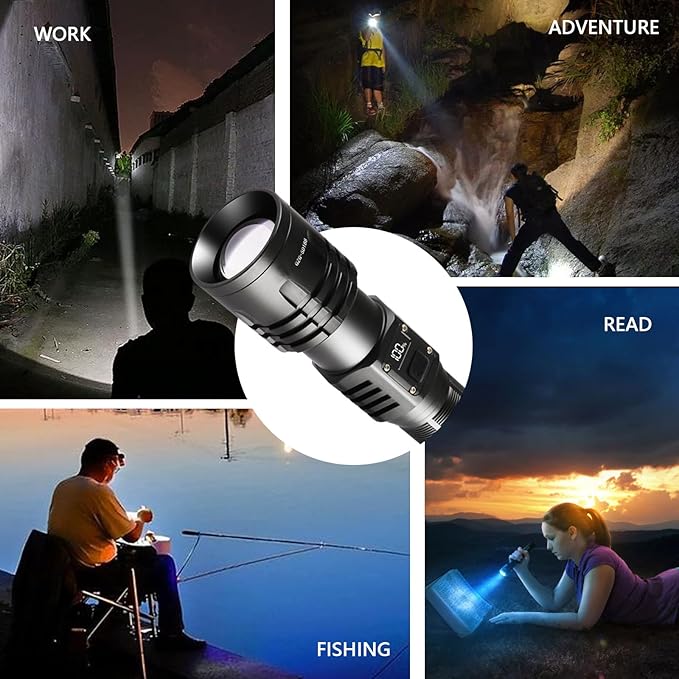 Rechargeable LED Flashlights 10000.00 High Lumens - Image 8