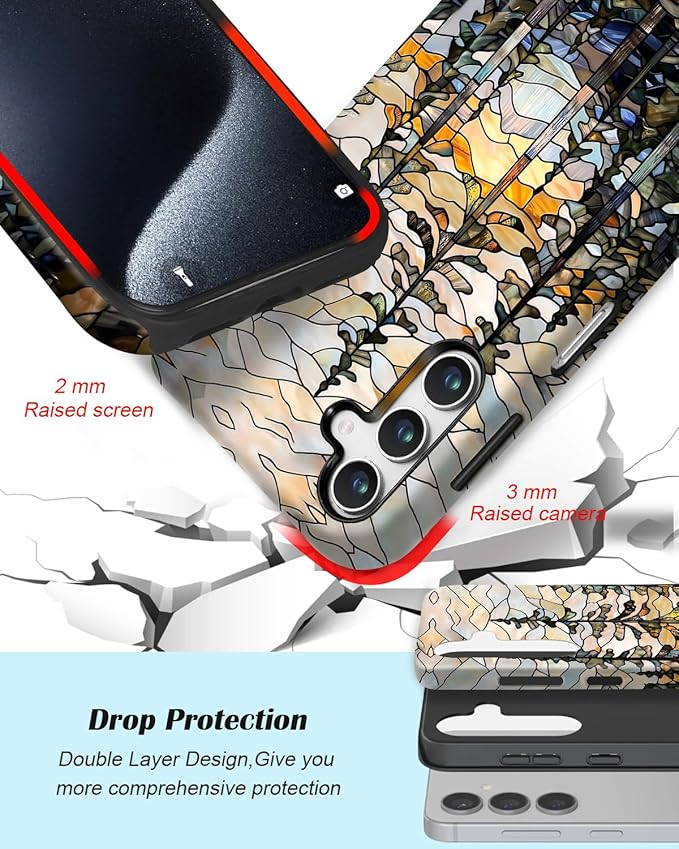 Compatible for Samsung Galaxy A16 5G Case, Dual Layer Heavy Duty 2 in 1 - Image 3