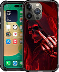 for iPhone 12 Pro Max Case, Gestures Funny Skull Pattern Graphic Design Girl by FKBRCL4U