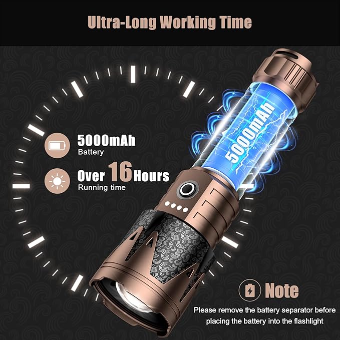 SKYFIRE Rechargeable Flashlight - Image 7