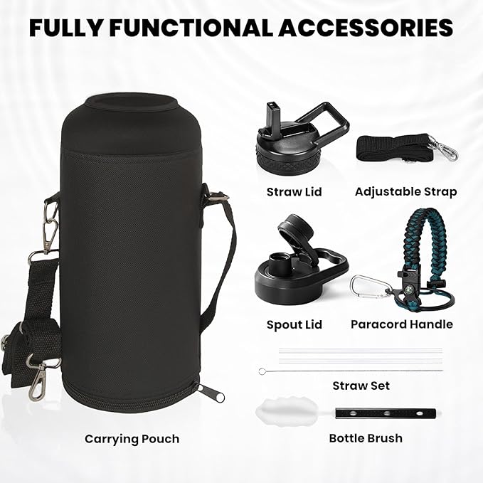 RAYMYLO Insulated Water Bottle 87 oz, Triple Wall Vacuum Stainless Steel - Image 6
