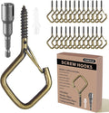 30 Pcs Bronze Eye Hooks Screw Heavy Duty, Ceiling Hooks by Unknown