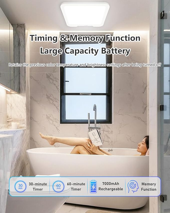 Rechargeable Motion Sensor Ceiling Light - Image 7