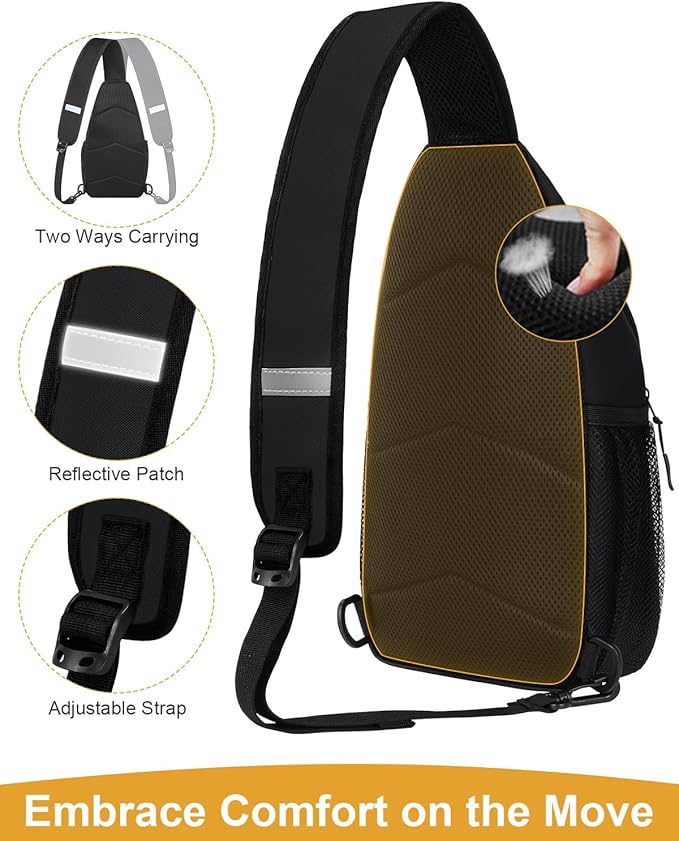 Pritent Crossbody Bags for Women Man Waterproof Sling Bag Backpack Trendy - Image 4
