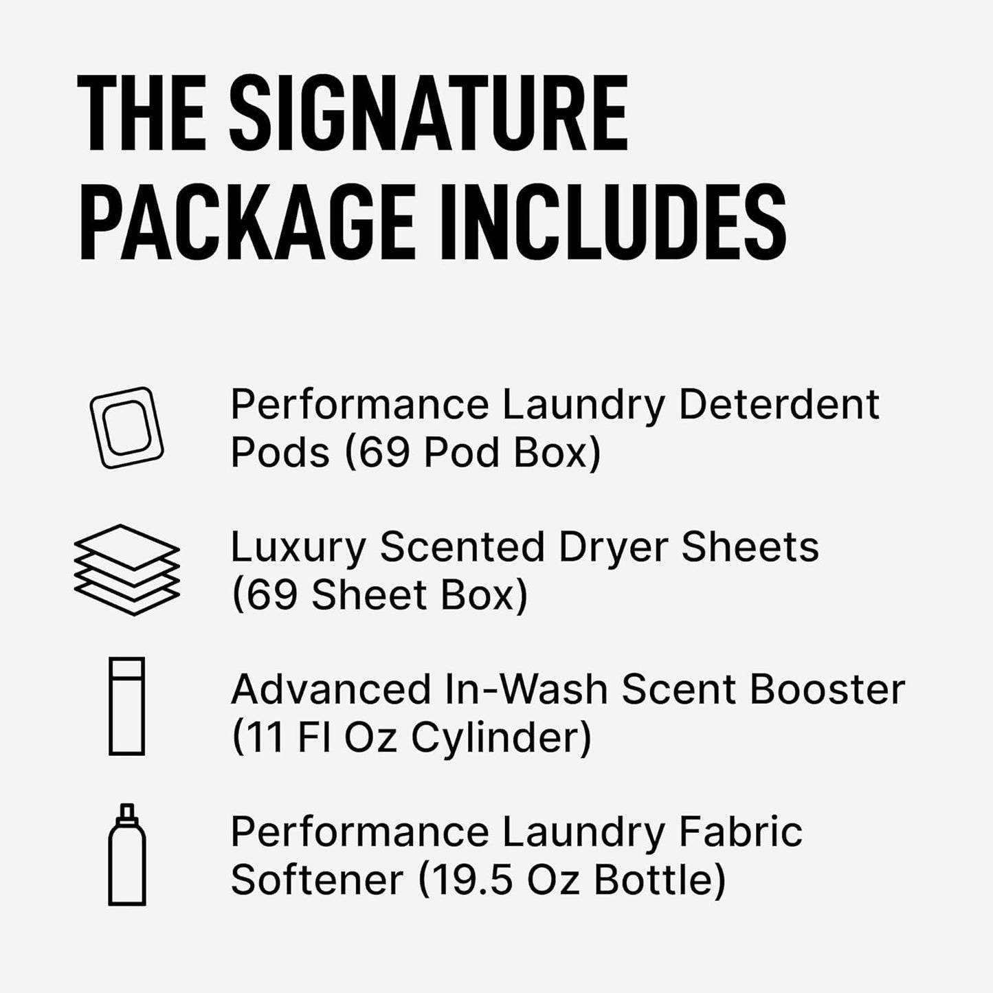 Laundry Sauce - Signature Bundle Indonesian Patchouli, Scented Laundry Detergent Pods & Scent Booster, Fabric Softener, Dryer Sheets, Fabric Protection, Essential Oils, Long Lasting Luxury Fragrance