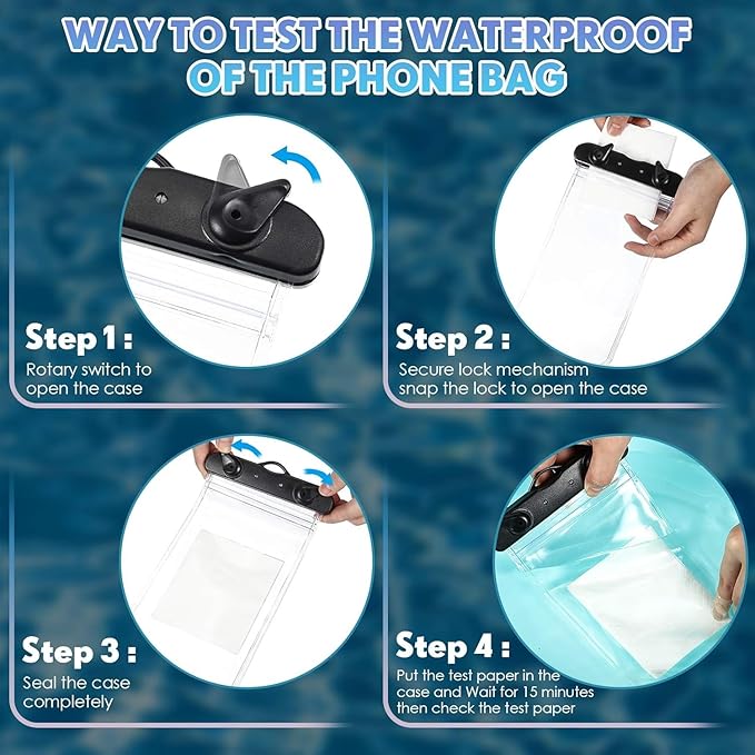 Weewooday 120 Pieces Waterproof Phone Pouch Bulk Universal Multicolor Cellphone - Image 5