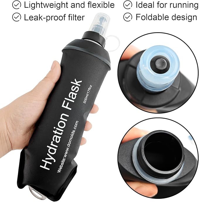 WILDREEDS 150ml Soft Flask, TPU Collapsible Soft Water Bottle - Image 4
