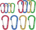 12Pcs Carabiner Clips Assorted Sizes Pack, Includes Small Medium Large by Unknown
