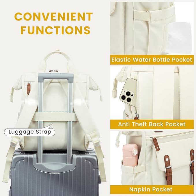 LOVEVOOK Laptop Backpack for Women Work Travel Commuter Backpack Business - Image 6
