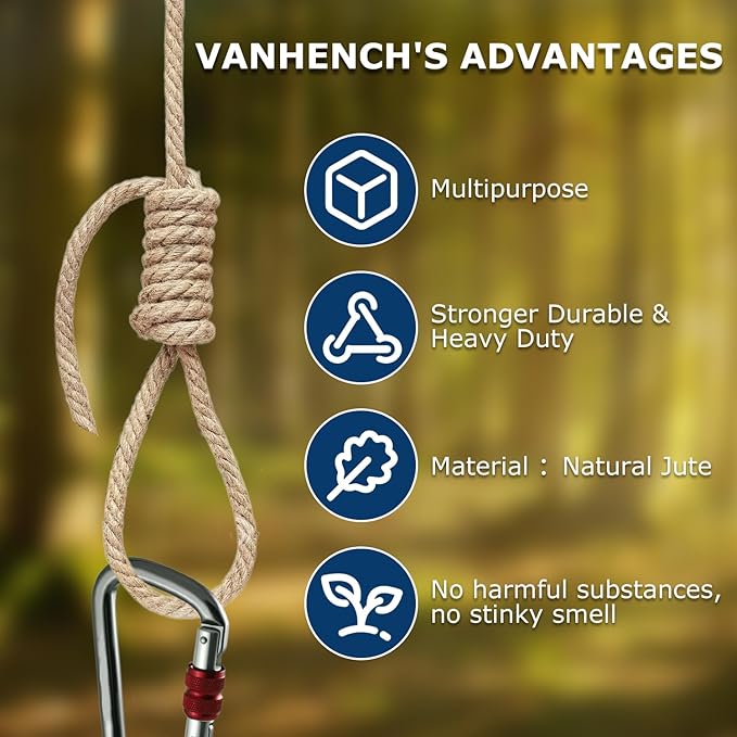 Vanhench ​​​​​​​​Jute Rope 4mmX120FT, ​​Rope - Image 4