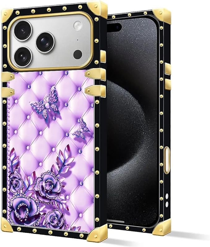 for iPhone 17 Pro Max Case Luxury Golden Decoration - Image 2