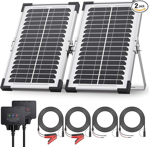 15W Solar Battery Maintainer, Low-Iron Tempered Glass Solar Panel by Callsun