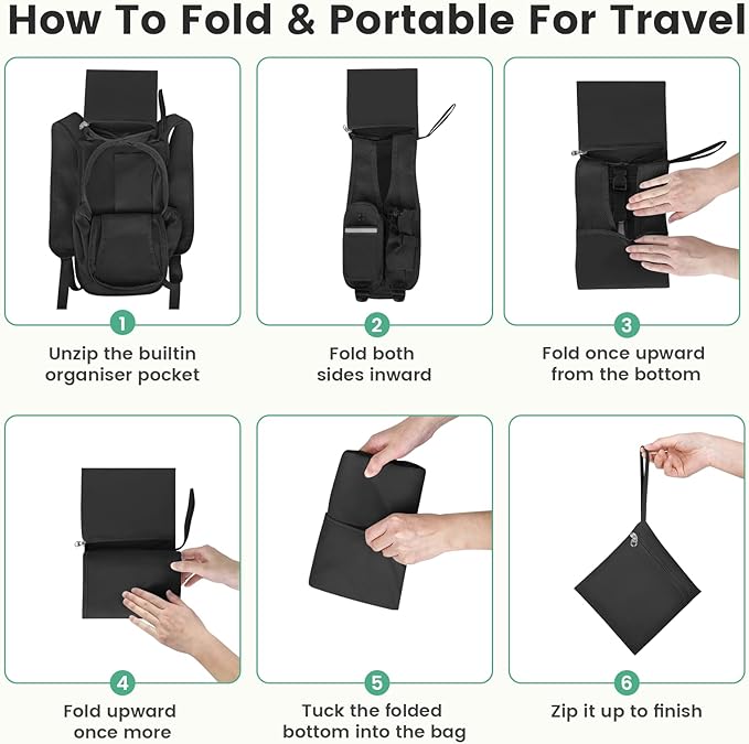 Small Hiking Backpack 15L- Lightweight Packable Foldable Backpack - Image 7