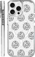 Case for iPhone 13 Pro, Disco Ball Grayish White Phone Case Design，for Women by Toulas