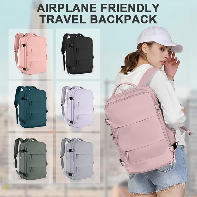 coowoz Travel Backpack For Women Men, Carry On Backpack, Hiking Backpack - Image 8