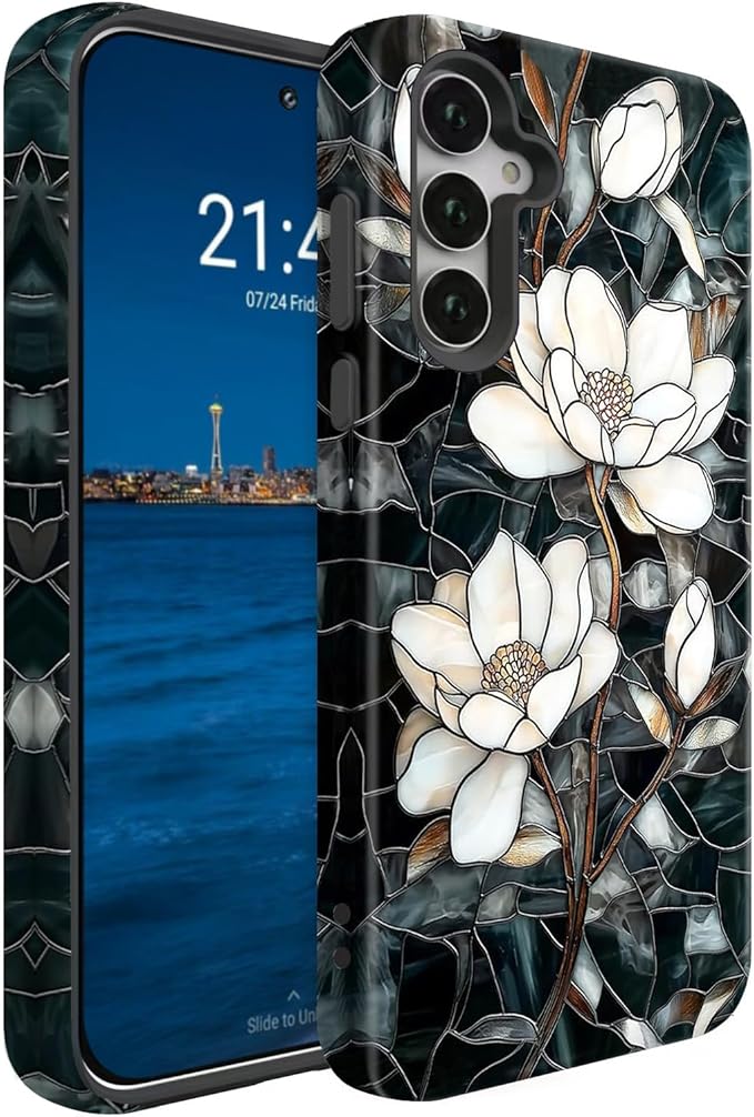 Compatible for Samsung Galaxy S25 Plus 5G Case, Dual Layer Heavy Duty 2 in 1 by BSMOSPER
