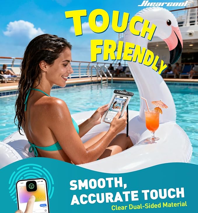 Hiearcool Waterproof Phone Pouch, Waterproof Phone Case, IPX8 Cellphone Dry Bag - Image 4