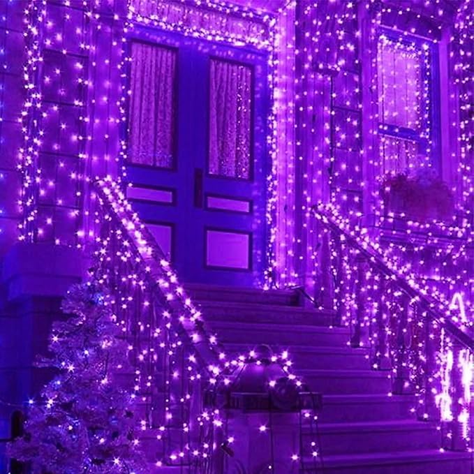 YIQU Purple 82FT 200 LED Extendable Halloween Lights - Image 6