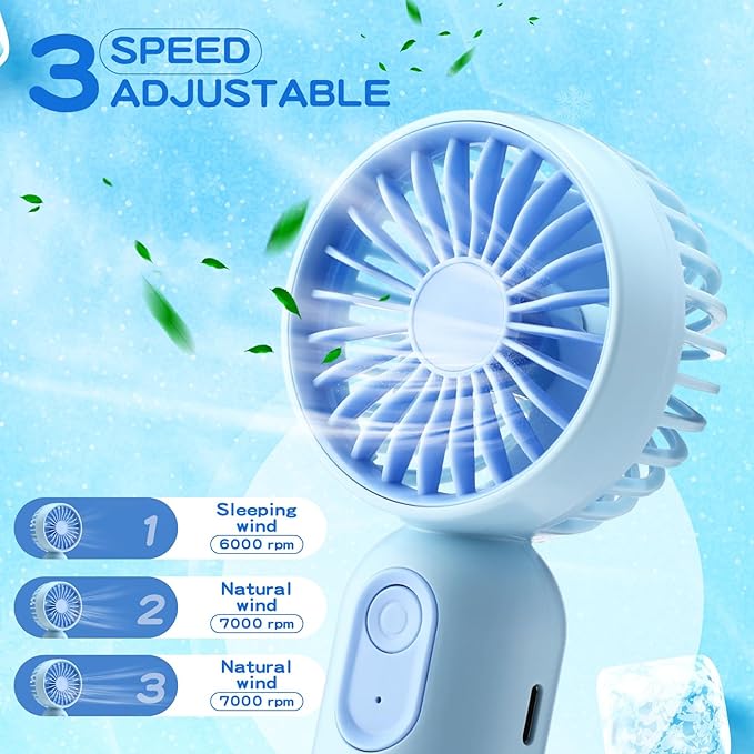 Rossesay 36 Pcs Mini Portable Fan Bulk Cute Handheld Lightweight Small Little - Image 3