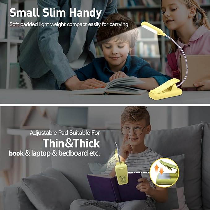 VAVOFO Rechargeable Book Light for Reading in Bed Kids, 7 LED Reading Light - Image 4