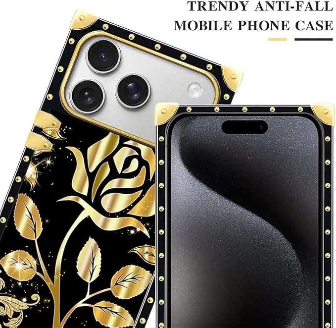 for iPhone 17 Pro Max Case Luxury Golden Decoration - Image 4