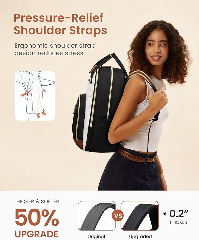LOVEVOOK Backpack for Women, Laptop Backpack Women, Fit 15.6 Inch Laptop Bag - Image 5