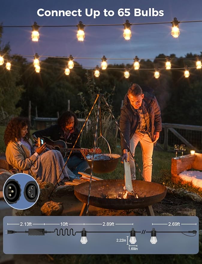 XMCOSY+ 96FT Smart Outdoor String Lights - Image 7