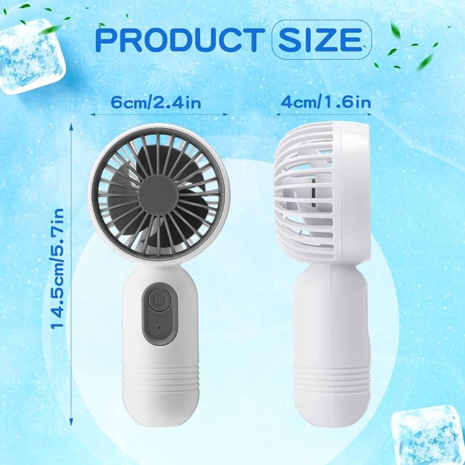 Rossesay 48 Pcs Mini Portable Fan Bulk Cute Handheld Lightweight Small Little - Image 2
