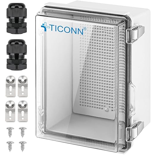 TICONN Outdoor Electrical Box Waterproof, Junction Box IP67 ABS Plastic by TICONN