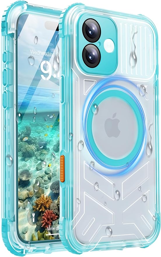 for iPhone 16 Waterproof Case by Haireca