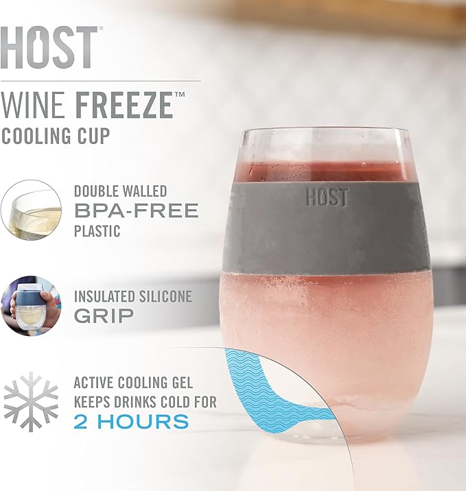 Host Freeze Wine Glasses with Lids, Wine Tumbler Gifts - Image 2