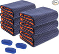 6 Moving Blankets 72x40in with 3 Elastic Rubber Band – Durable Quilted Moving by YMTLJHDSY