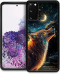 for Samsung Galaxy S20 Case, Star Cave Hungry Wolf Pattern Graphic Design Girl by FKBRCL4U