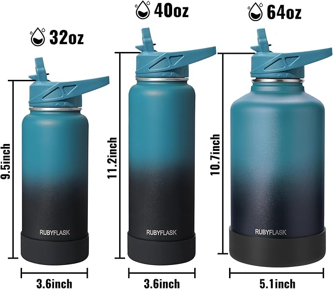 RUBYFLASK 64oz Insulated Water Bottle - Image 6